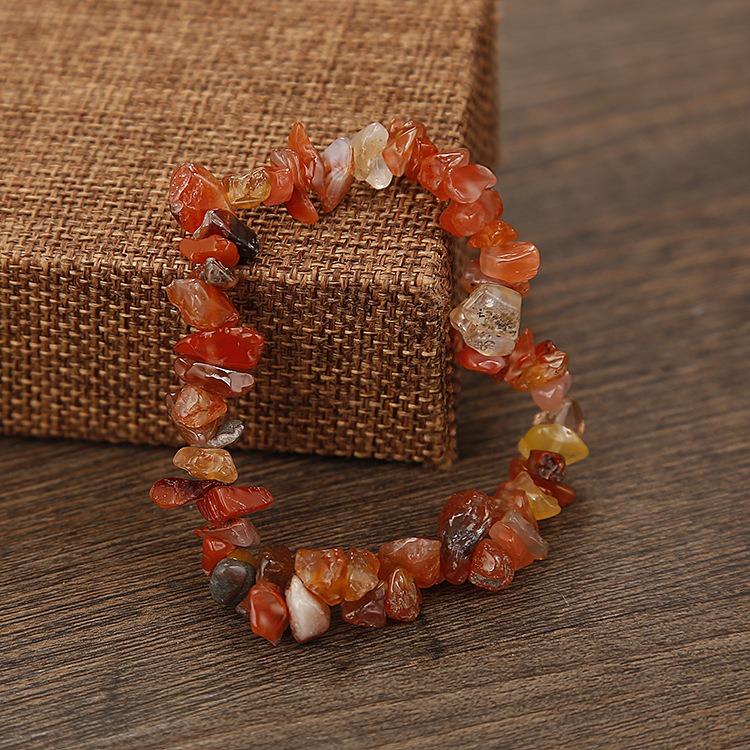 Bohemian Natural Crystal Gravel Armbånd Retro Style Wish Crystal Armbånd For Damer