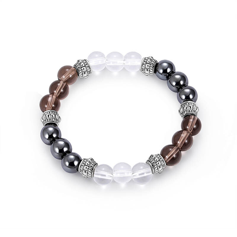 Trendy 8mm Buddha Beads Armbånd Naturstein Casual Gradient Beaded Armbånd For Menn Gave