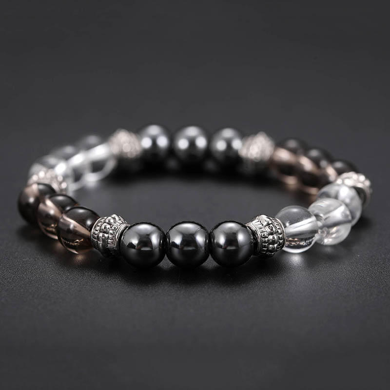 Trendy 8mm Buddha Beads Armbånd Naturstein Casual Gradient Beaded Armbånd For Menn Gave