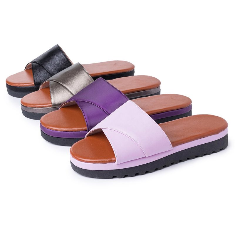 Dame Casual Wedges Beach Slide Sandaler