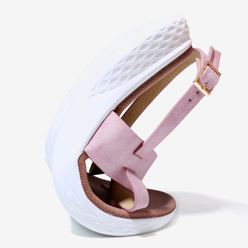 Dame Flip Flop Slingback Spenne Myk Såle Uformelle Flate Sandaler