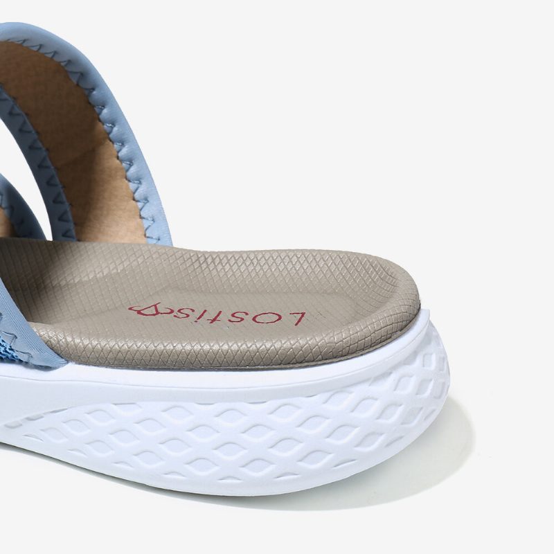 Dame Flip Flopsøm Myk Såle Slip On Uformelle Sommer Flate Sandaler