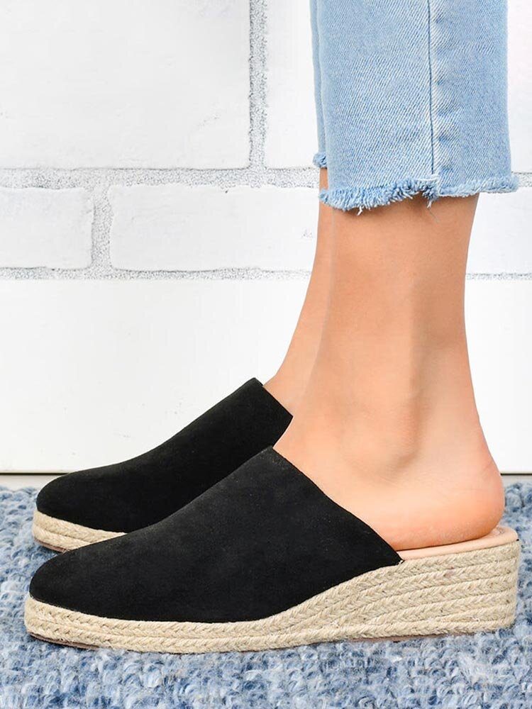 Dame Lukket Tå Bærbare Casual Wedges Sandaler