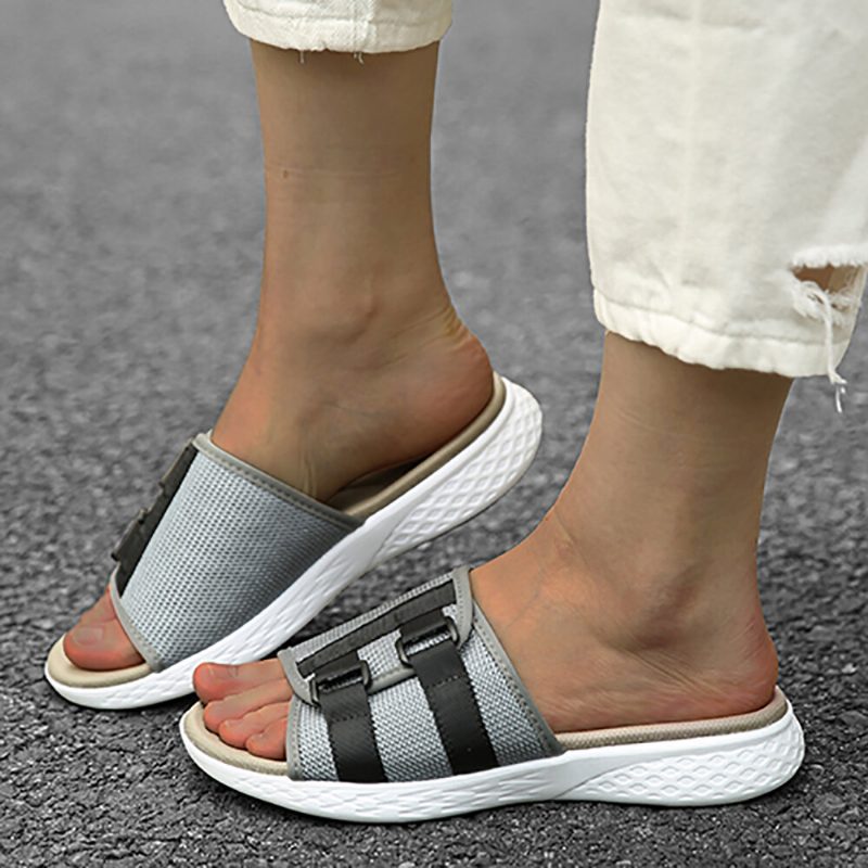 Kvinner Åpen Tå Slip On Casual Summer Daily Flate Sandaler