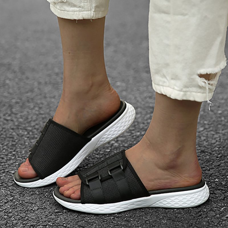 Kvinner Åpen Tå Slip On Casual Summer Daily Flate Sandaler