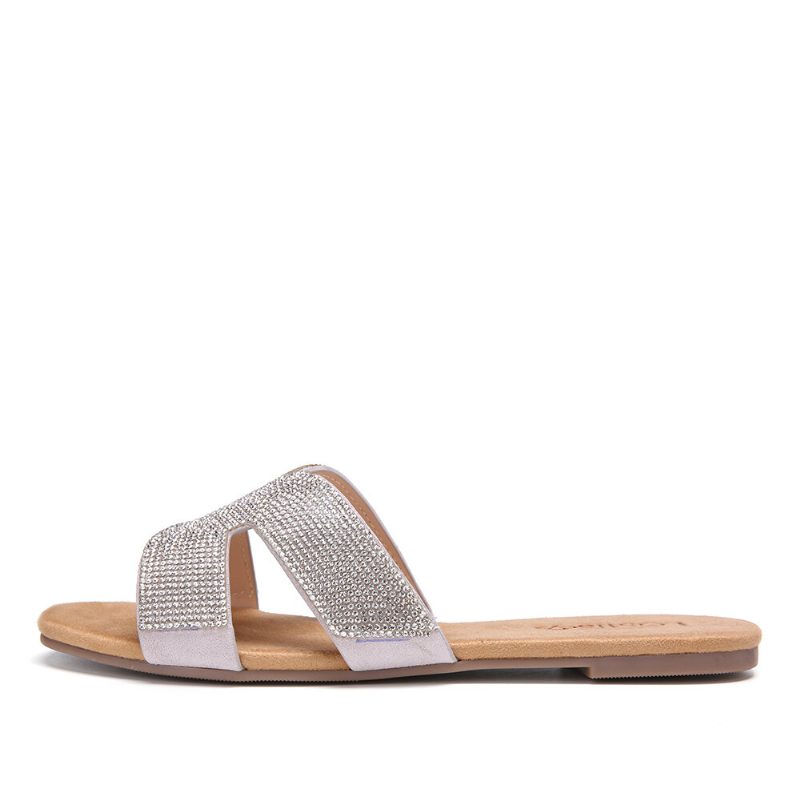 Kvinner Perler Hollow Out Casual Slide Sandaler