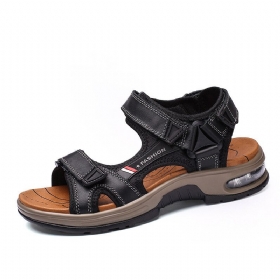 Leather Summer Pluss Størrelse Outdoor Open Toe Athleisure Sandaler