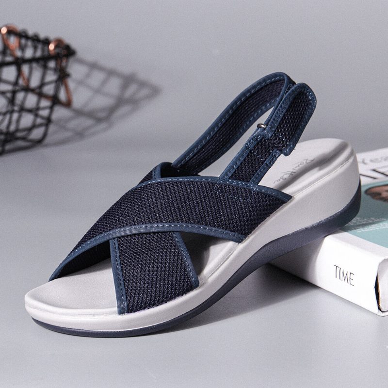 Peep Toe Casual Slingback Sports Sandaler