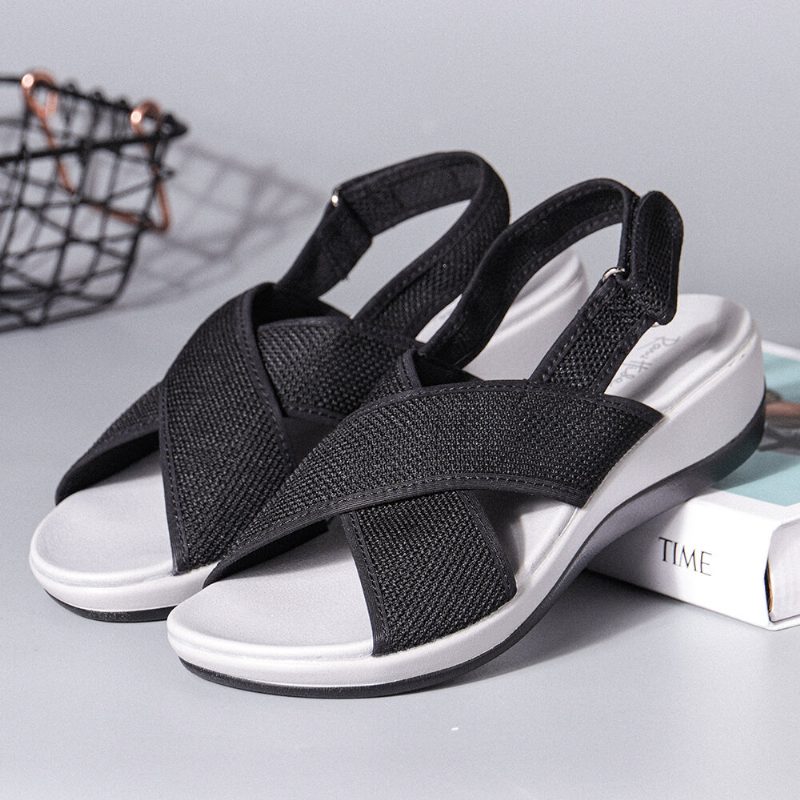 Peep Toe Casual Slingback Sports Sandaler