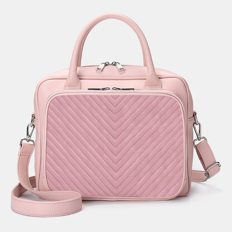 Designer Stripet Laptop Vesker Crossbody Vesker Håndveske