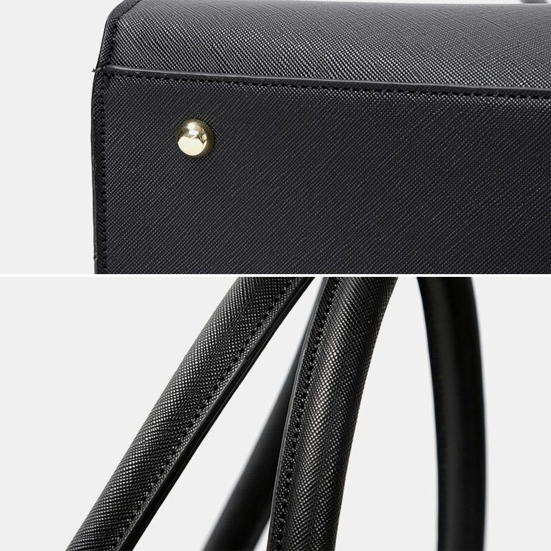 Kvinner Uformell Stor Kapasitet Multi-rom Faux Leather Crossbody Vesker Håndveske