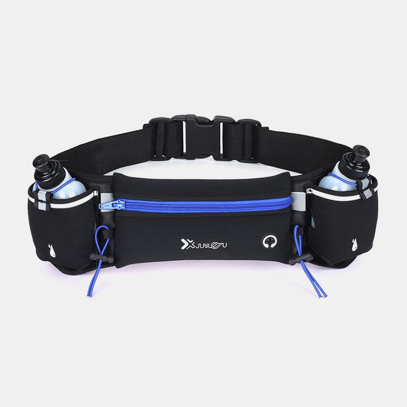 Unisex Sports Fanny Pack Dobbellomme Løpesport Vannflaske Belteveske Telefon Midjeveske