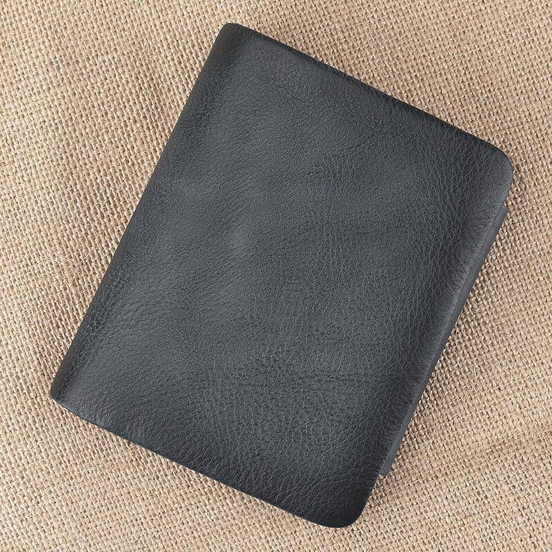 Ekphero Herre Kuskinn Trifold Kort Multi-card Slot Card Case Pengeklemme Førerkort Lommebøker