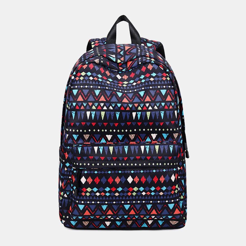 Dame Vanntett Bohemian Printed National Backpack School Bag