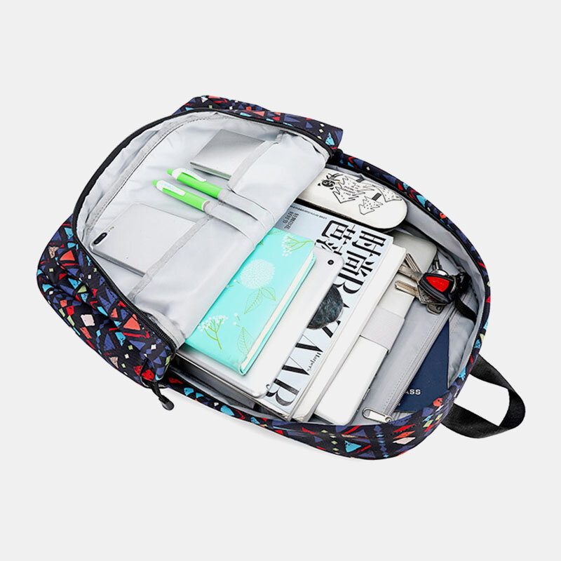 Dame Vanntett Bohemian Printed National Backpack School Bag