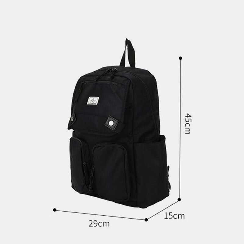 Herre 20l Nylon Multifunksjon Multi-lomme Lett Vekt Stor Kapasitet 15.6 Tommers Laptopveske Ryggsekk