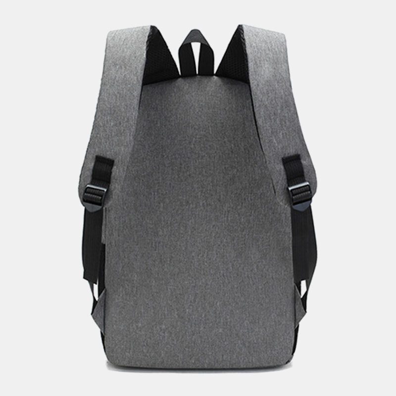 Herre 3 Stk Nylon Usb-lading Slitestyrke Mote Uformell Bærbar Pc-veske Ryggsekk Crossbody-veske Clutchveske