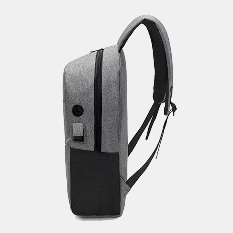 Herre 3 Stk Nylon Usb-lading Slitestyrke Mote Uformell Bærbar Pc-veske Ryggsekk Crossbody-veske Clutchveske