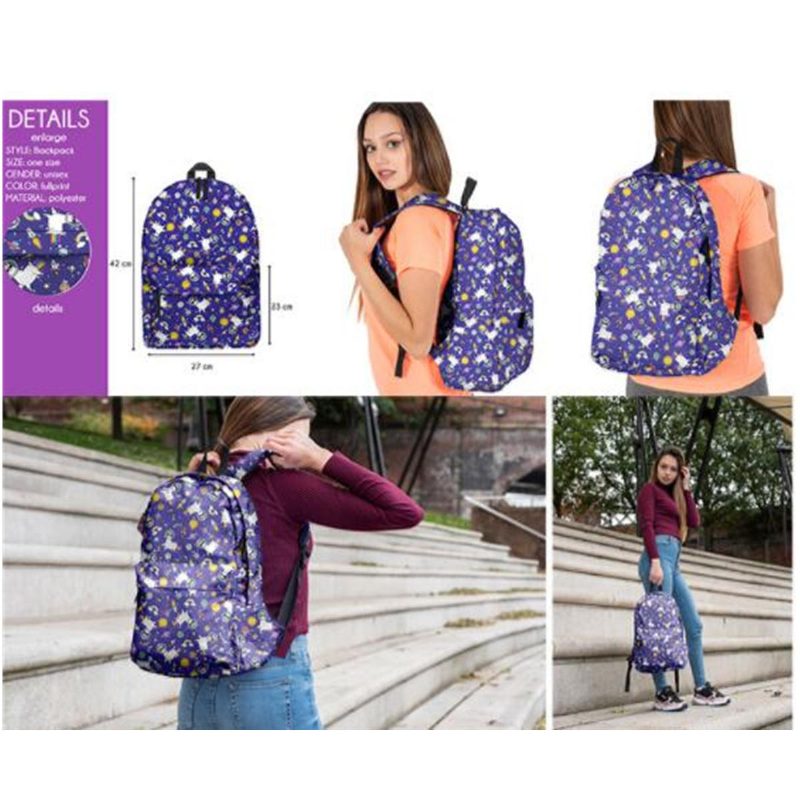 Kvinner Menn Beste Ryggsekk Jente Skole Skulderveske Ryggsekk Satchel Travel Handbag