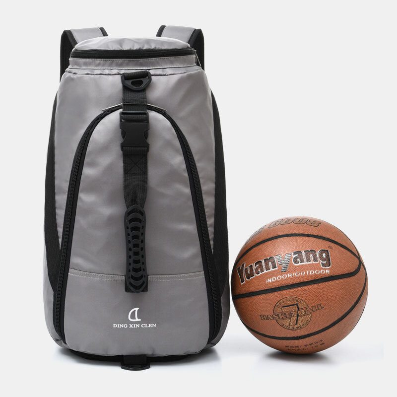 Unisex Nylon Vanntett Slitemotstand Utendørs Brise Stor Kapasitet Basketball Oppbevaringsveske Reiseveske Gym Vesker Ryggsekk