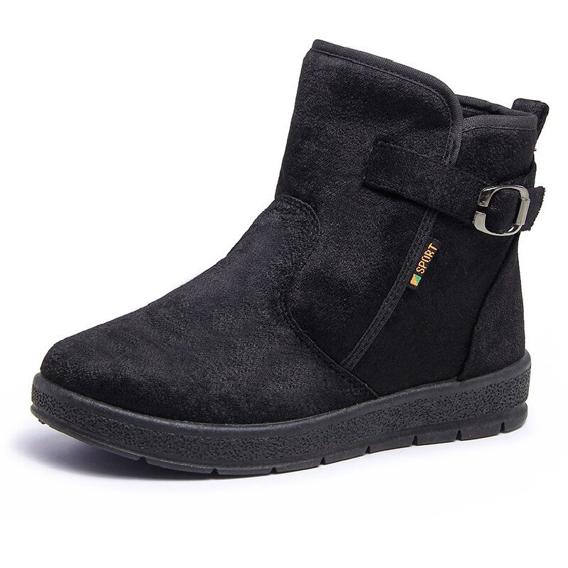 Dame Comfy Varmt Fôr Spenne Slip On Snow Støvler