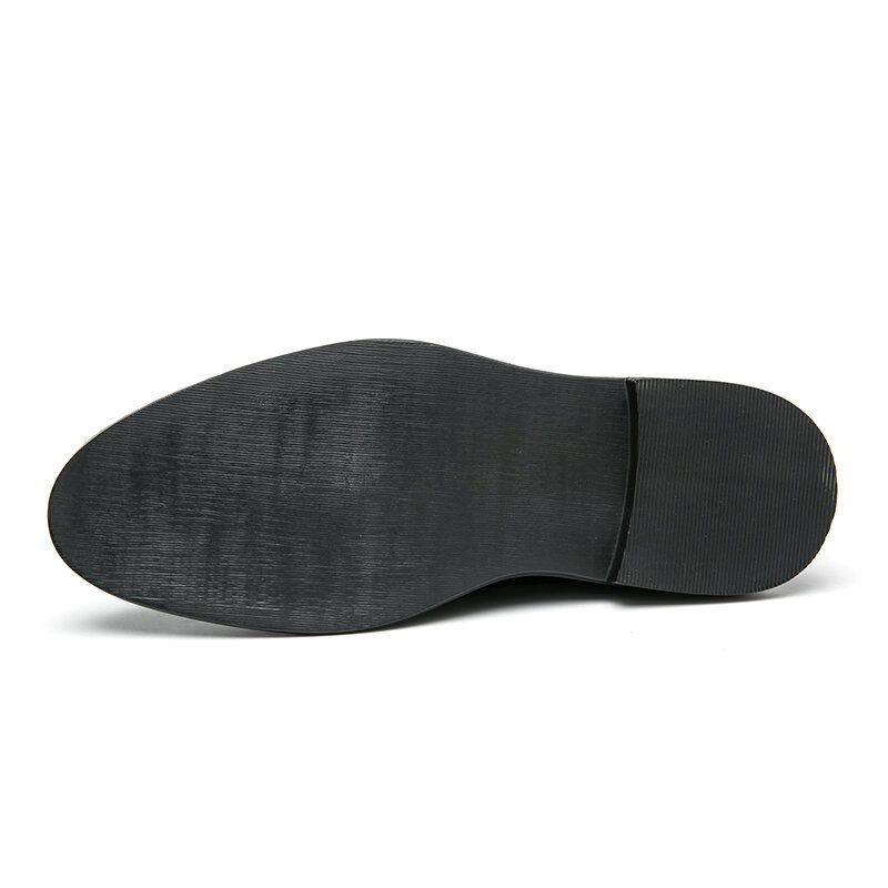 Menn Brogue Comfy Elastic Slip On Chelsea Støvler