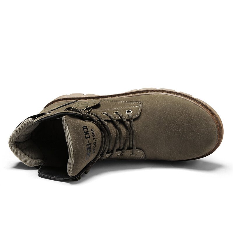 Menn Classic Comfy Rund Toe Non Sip Outdoor Tooling Støvler