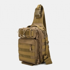 Herre Nylon Kamuflasje Multifunksjon Stor Kapasitet Utendørs Fiske Crossbody-vesker Brystveske Tactical Bag