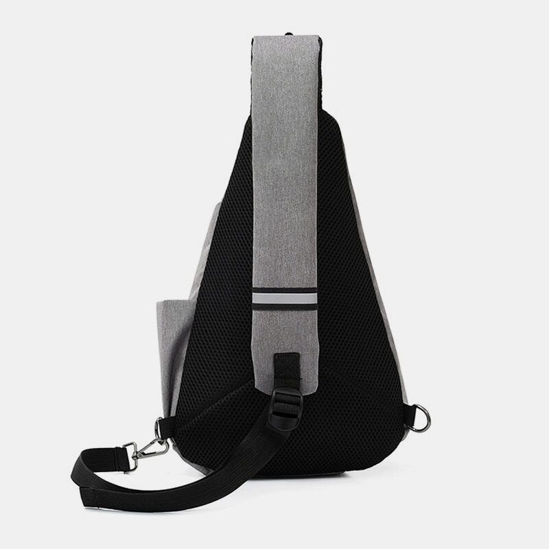 Unisex Nylon Lett Vekt Kontrastfarge Uformelt Utendørs Reiser Multi-bære Skulderveske Crossbody Vesker Brystveske