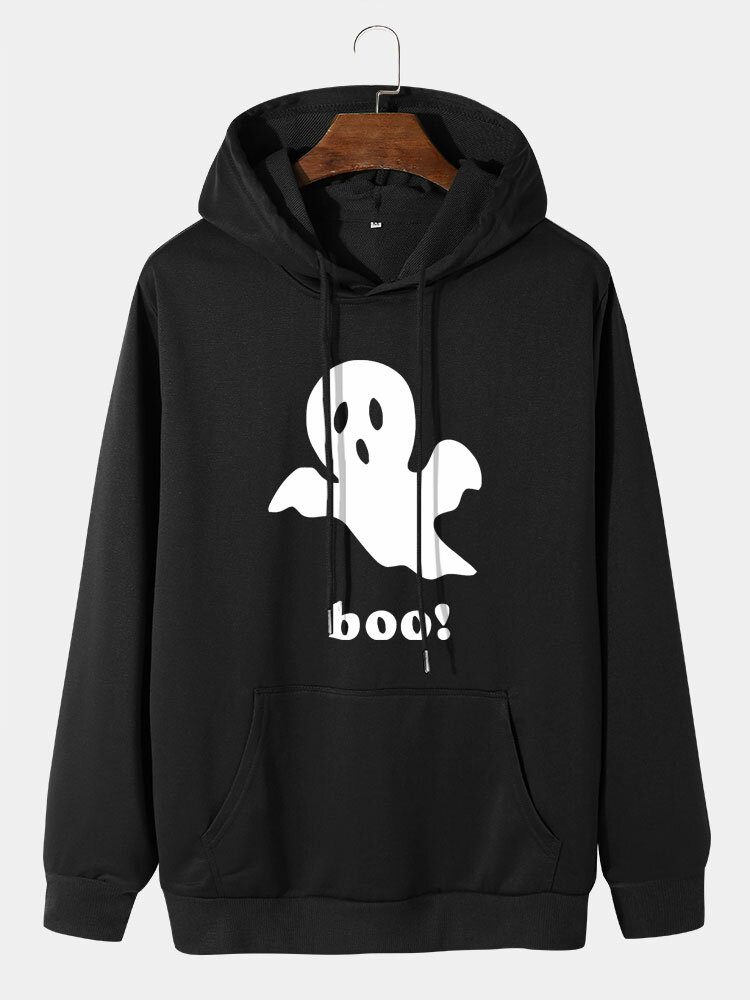 Halloween Ghost Cartoon Casual Hettegensere For Menn