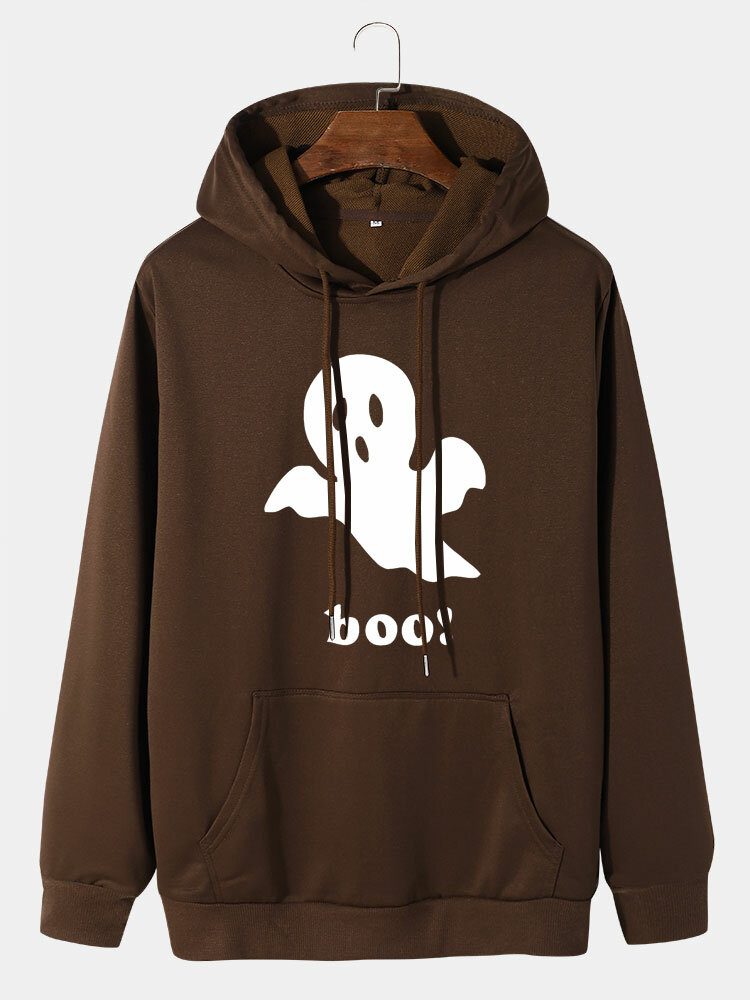 Halloween Ghost Cartoon Casual Hettegensere For Menn