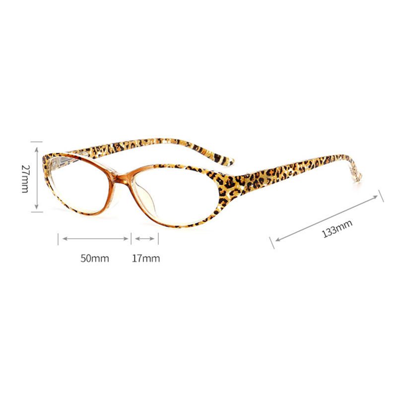 Menn Dame Leopard Resin Presbyopiske Briller