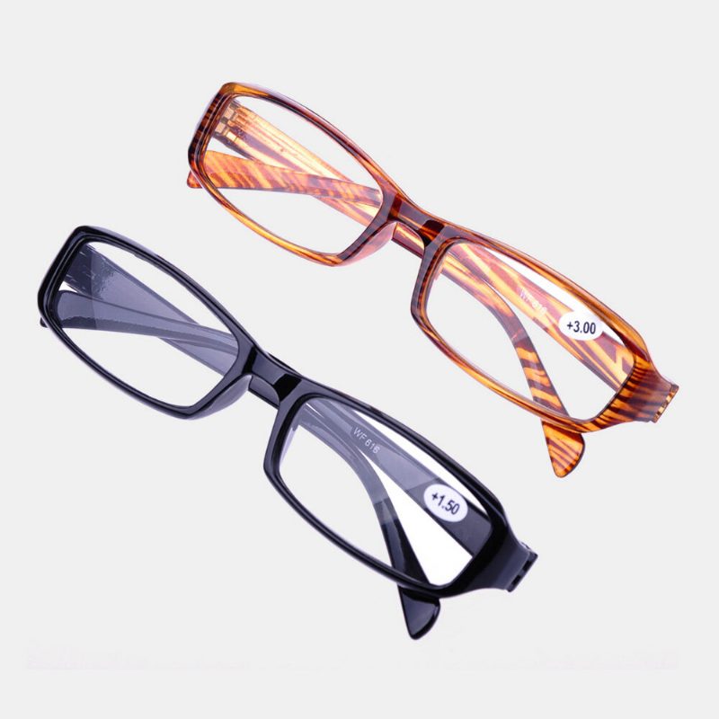 Unisex Full Frame Resin Len Lesebriller Bærbare Comfy High-definition Presbyopia-briller