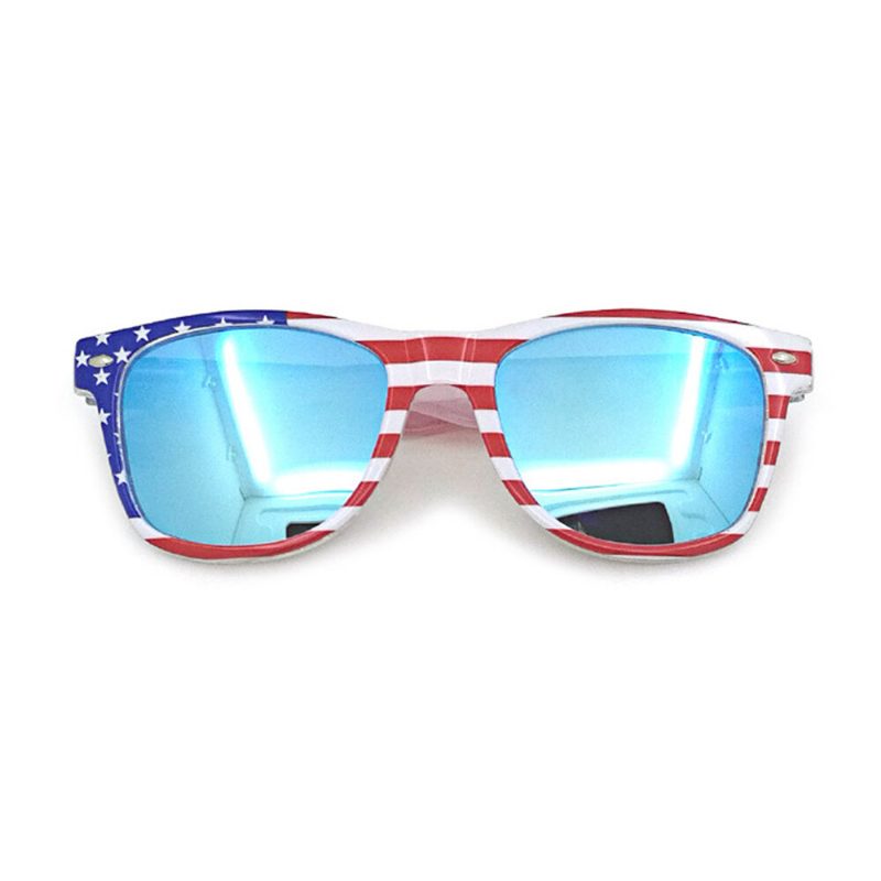 Unisex Patriotic Polarspex Polarized 80-talls Retro Trendy Stilige Solbriller