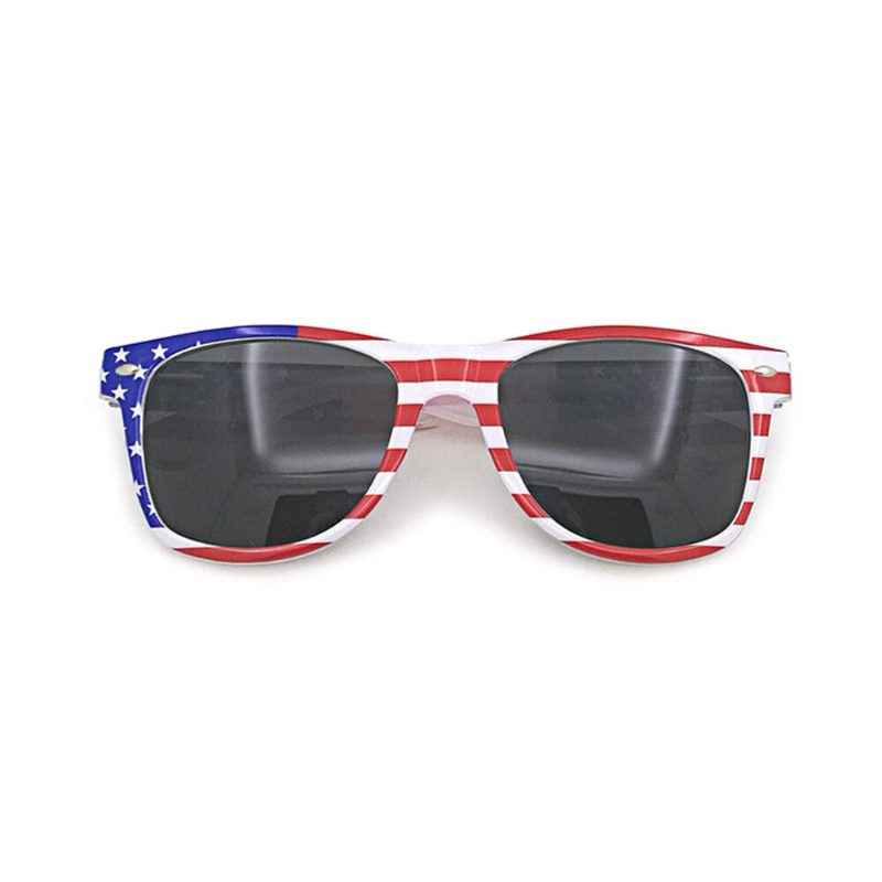 Unisex Patriotic Polarspex Polarized 80-talls Retro Trendy Stilige Solbriller