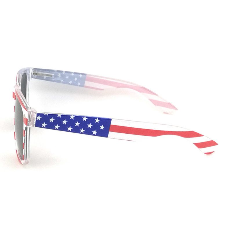 Unisex Patriotic Polarspex Polarized 80-talls Retro Trendy Stilige Solbriller