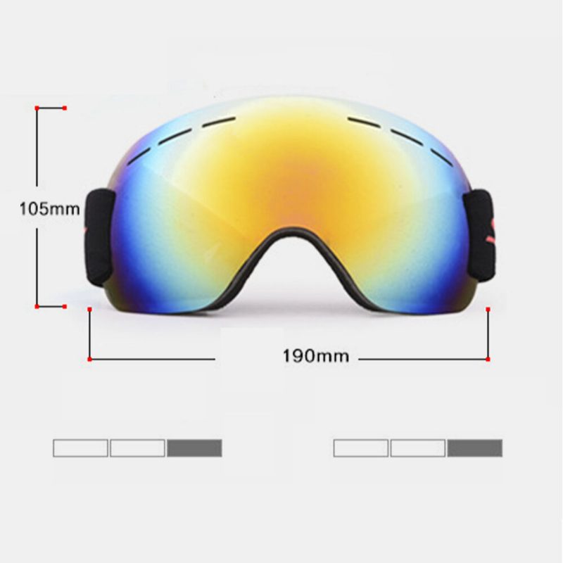 Unisex Voksen Klatring Ski Antidugg Uv-beskyttelse Sandtette Briller Skibriller