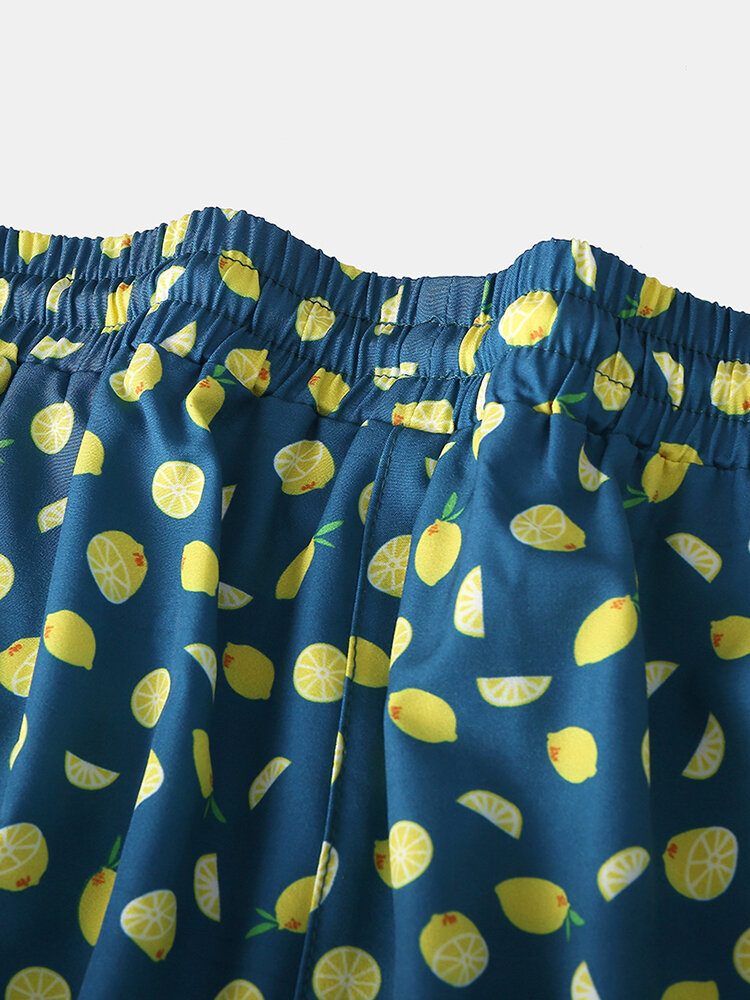 Herre Holiday Dot Funny Printing Hurtigtørkende Mini Short Beach Shorts