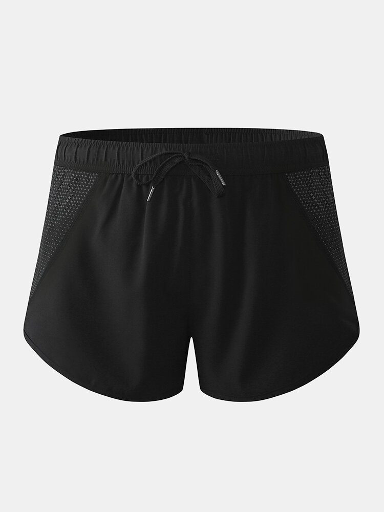 Herre Mesh Patchwork Raskt Tørr Snøring Pustende Sportsbrettshorts