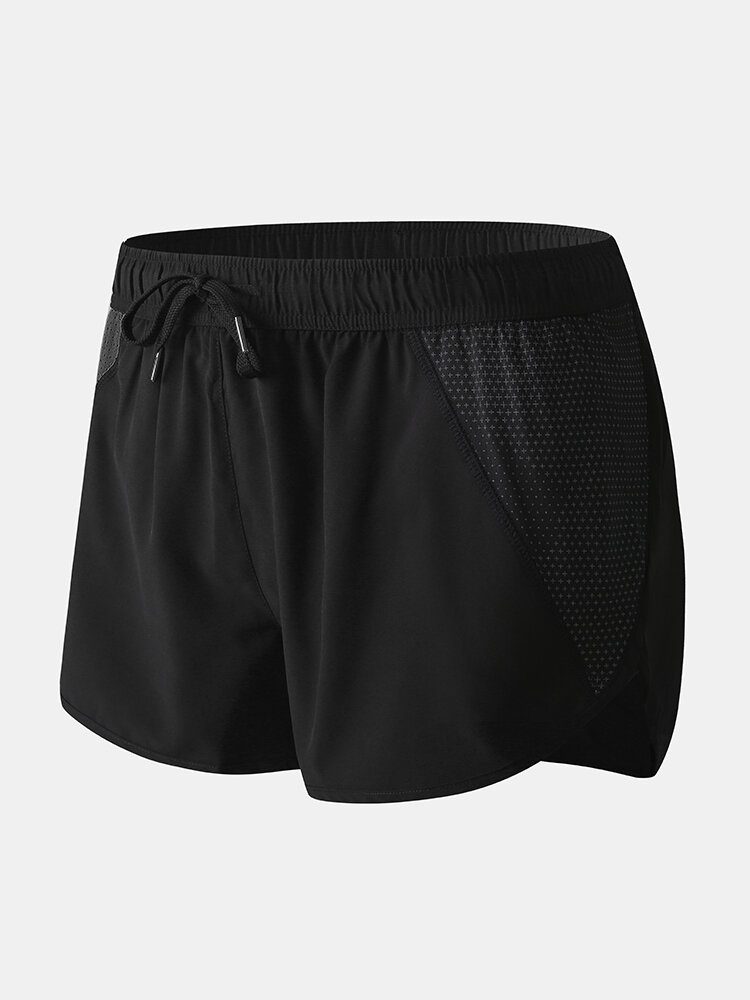 Herre Mesh Patchwork Raskt Tørr Snøring Pustende Sportsbrettshorts