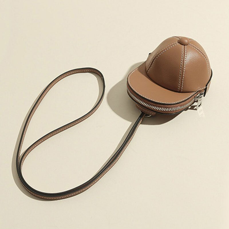 Baseballhatt I Kunstskinn For Kvinner Causl Creative Skulderveske Crossbody-veske