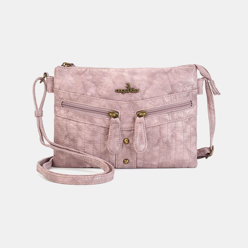 Dame Vanntett Maskinvare Multi-pocket Anti-tyveri Crossbody Vesker Skulderveske