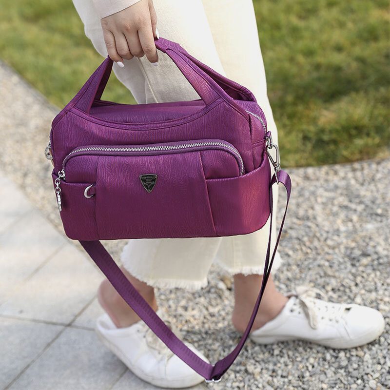 Dame Vanntett Skulderveske Med Stor Kapasitet Crossbody-veske