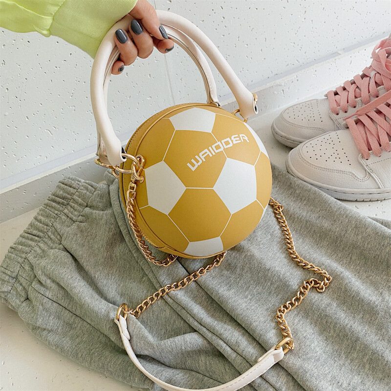 Damemote Basketball Fotballkjeder Uformell Håndveske Crossbody-veske