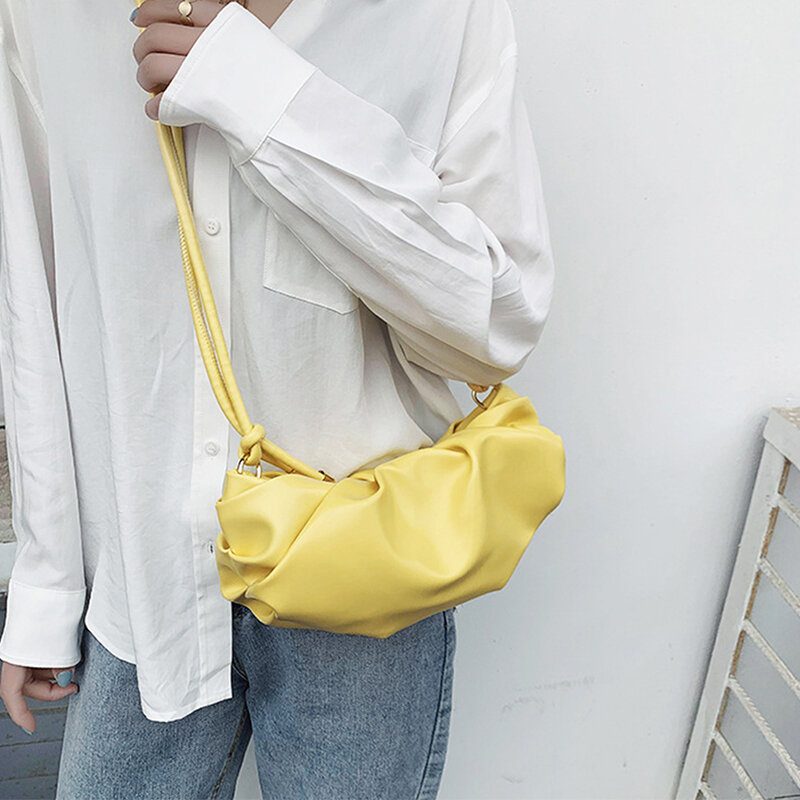 Damemote Solid Casual Skulderveske Crossbody Bag