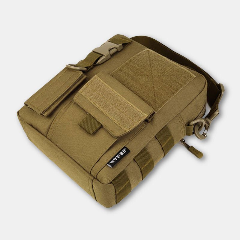 Herre Camo Pattern Multifunksjon Stor Kapasitet Utendørs Reise Taktisk Veske Crossbody Veske Skulderveske Firkantet Veske