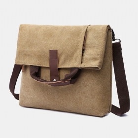 Herre Canvas Anti-tyveri Vannbestandig Vintage Messenger Vesker Skulderveske Crossbody Vesker Håndveske