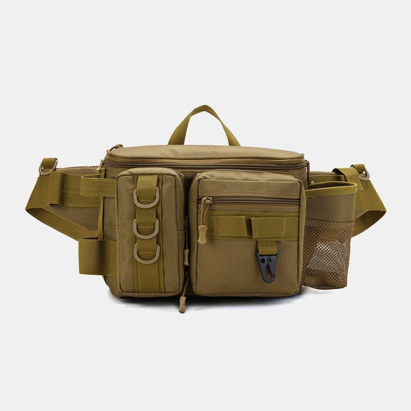 Herre Fish Vesker Multi-lommer Outdoor Tactical Vesker Crossbody Vesker Midjeveske Oxford Camo Pattern