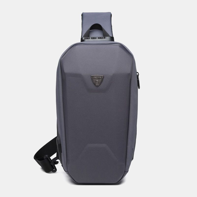 Herre Usb-lading Multi-lomme Anti-tyveri Vanntett Utendørs Crossbody Vesker Bryst Vesker Sling Bag