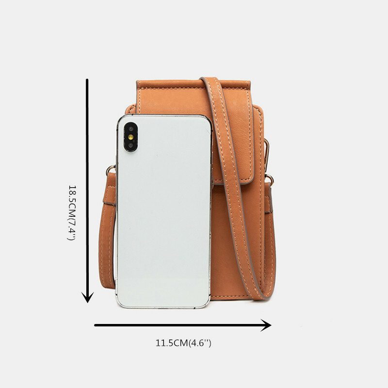 Kvinner 6.3 Tommers Telefon 6-kortspor Telefonveske Crossbody-veske